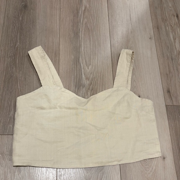 MATE the Label Cream Crop Top - Picture 6 of 9